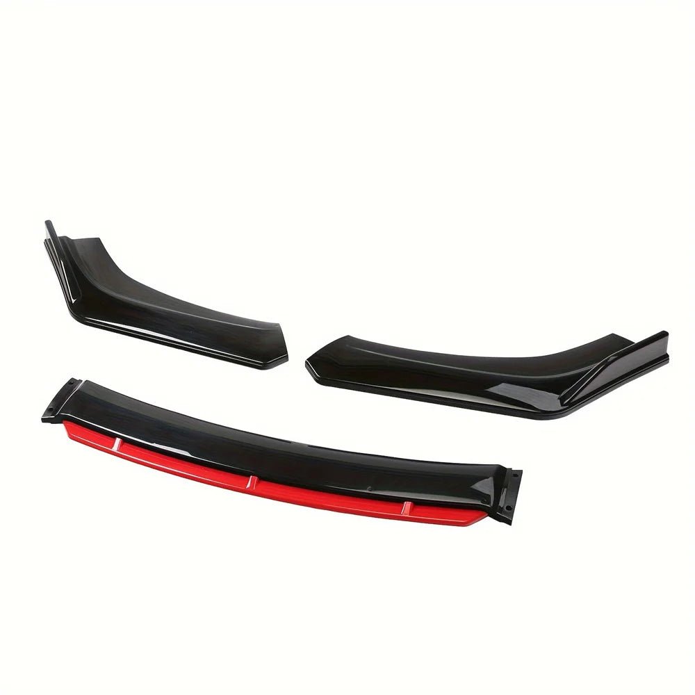 3PCS Universal Car Front Bumper Lip Splitter Lip Body Kit Spoiler Diffuser For BMW For Benz For Audi For VW For Subaru - PrimeNest