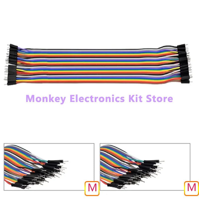 40PIN 30CM 20CM 10CM Dupont Line Male to Male Female to Male Female to Female Jumper Dupont Wire Cable for Arduino DIY KIT - PrimeNest
