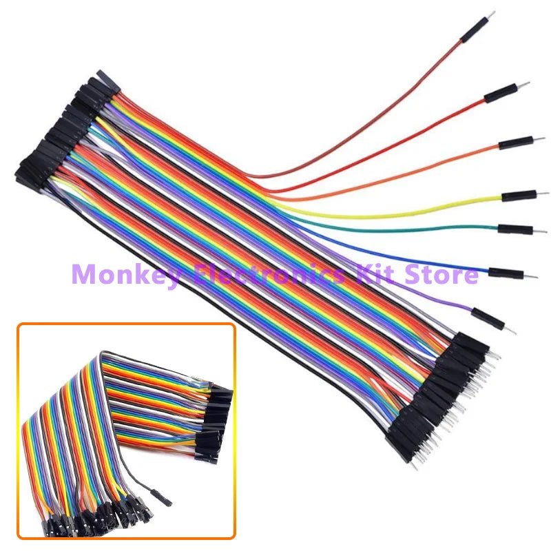 40PIN 30CM 20CM 10CM Dupont Line Male to Male Female to Male Female to Female Jumper Dupont Wire Cable for Arduino DIY KIT - PrimeNest
