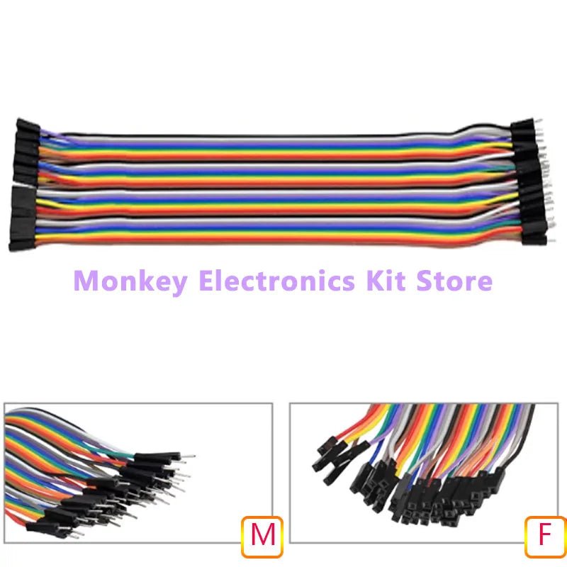 40PIN 30CM 20CM 10CM Dupont Line Male to Male Female to Male Female to Female Jumper Dupont Wire Cable for Arduino DIY KIT - PrimeNest