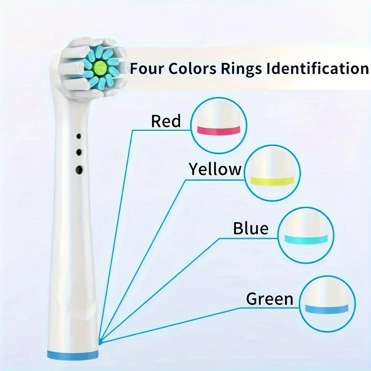 4/12/16/20 Pcs Replacement Toothbrush Heads Compatible with Oral-B Braun Professional Electric Toothbrush Heads Brush Heads - PrimeNest