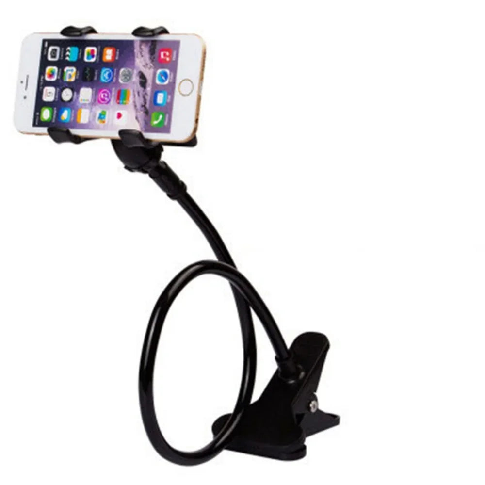 Universal Adjustable Long Arm Phone Stand Desk Mount Holder for iPhone Samsung Xiaomi Huawei-Bedside Compatible with All Models