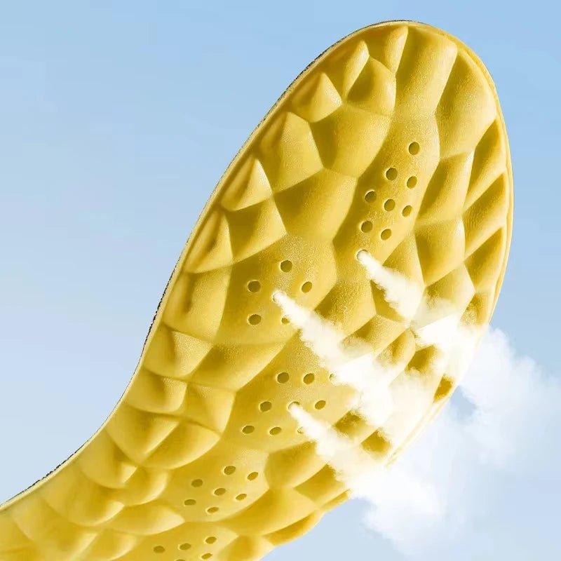 4D Cloud Technology PU Sole Sports Insoles For Shoes Soft Breathable Shock Absorption Cushion Running Orthopedic Care Insoles - PrimeNest