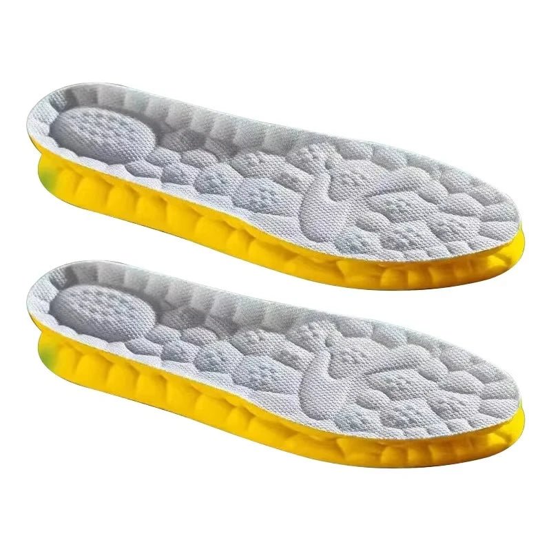 4D Cloud Technology PU Sole Sports Insoles For Shoes Soft Breathable Shock Absorption Cushion Running Orthopedic Care Insoles - PrimeNest