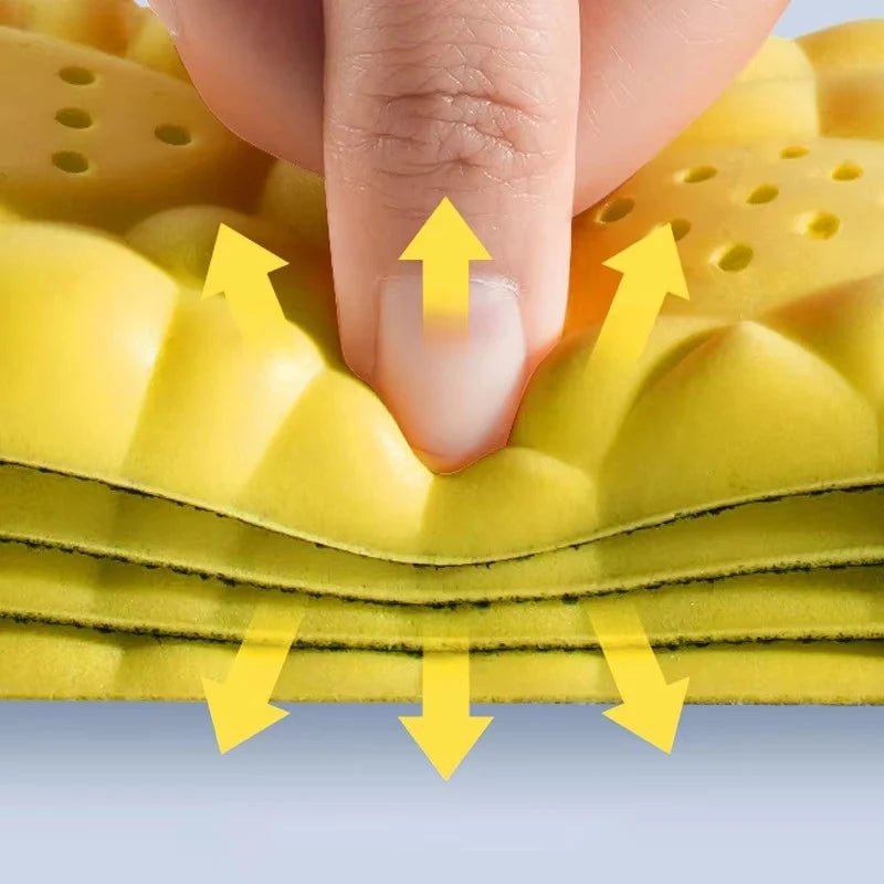 4D Cloud Technology PU Sole Sports Insoles For Shoes Soft Breathable Shock Absorption Cushion Running Orthopedic Care Insoles - PrimeNest