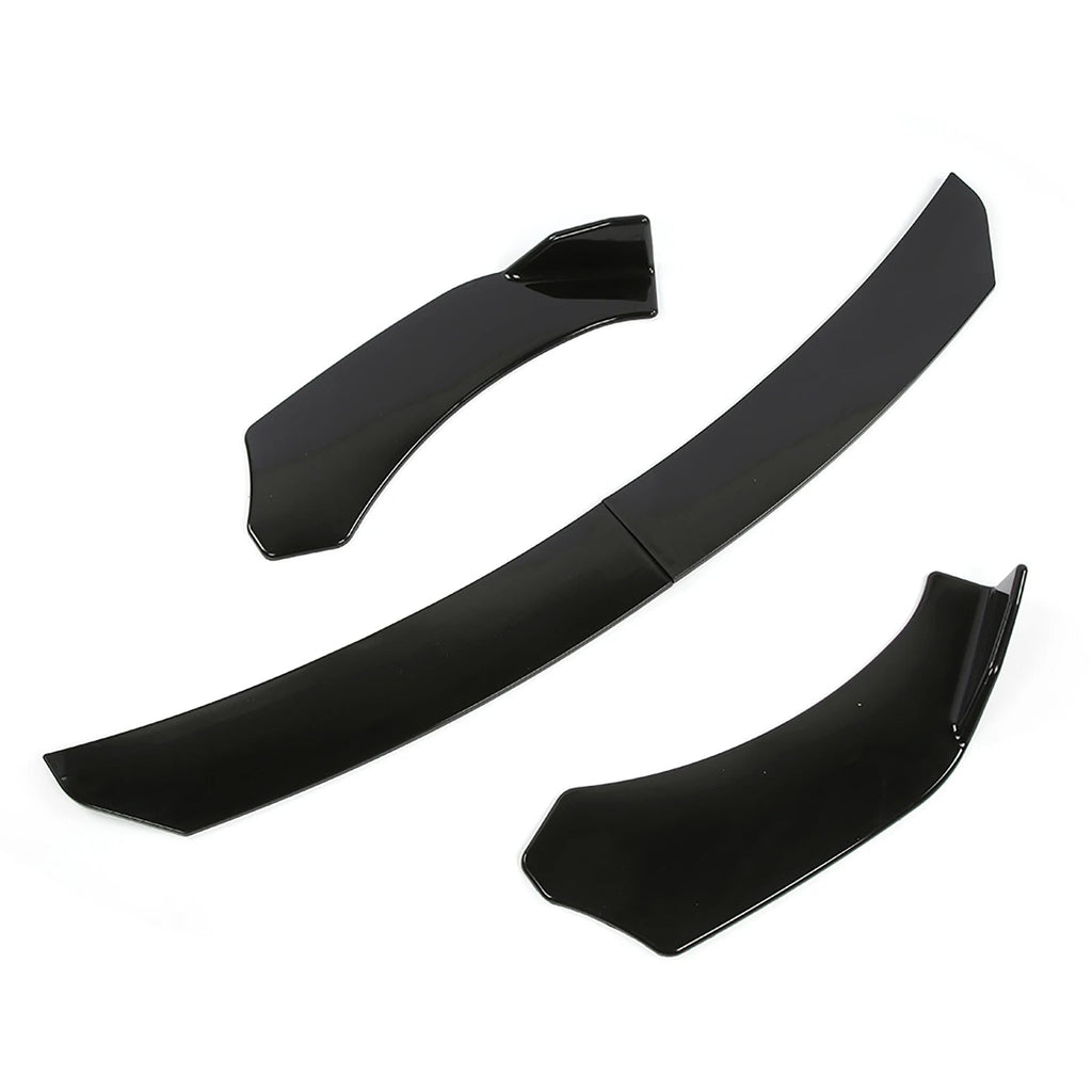 4Pcs Car Universal Front Shovel Gloss Car Front Bumper Lip Body Kit Front Under Lips Diffuser Spoiler Auto Accessories - PrimeNest