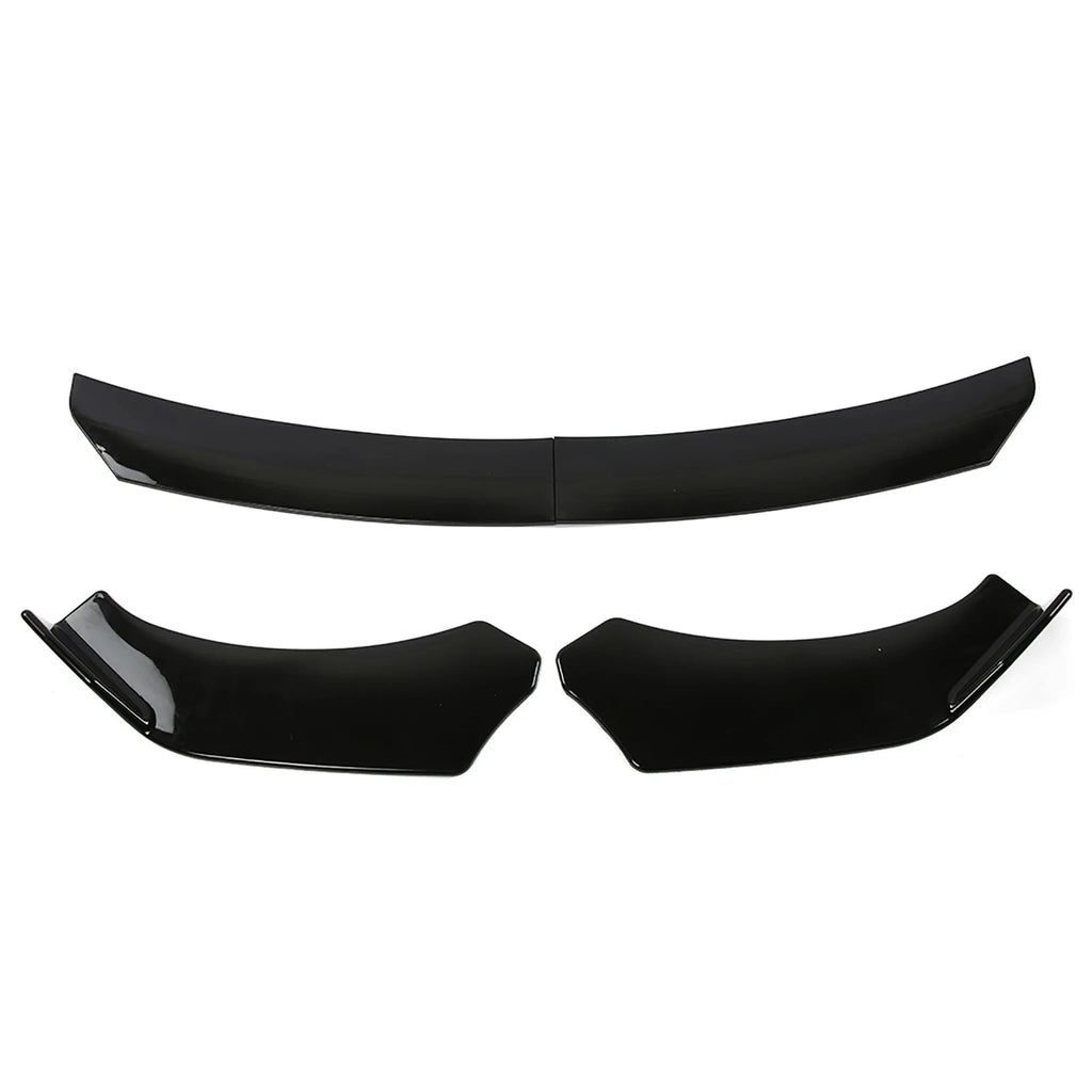 4Pcs Car Universal Front Shovel Gloss Car Front Bumper Lip Body Kit Front Under Lips Diffuser Spoiler Auto Accessories - PrimeNest