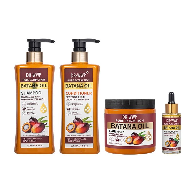 500ml Batana Oil Shampoo and Conditioner Set for Hydrating Care, Softening Hair, and Improving Dryness and Frizz - PrimeNest