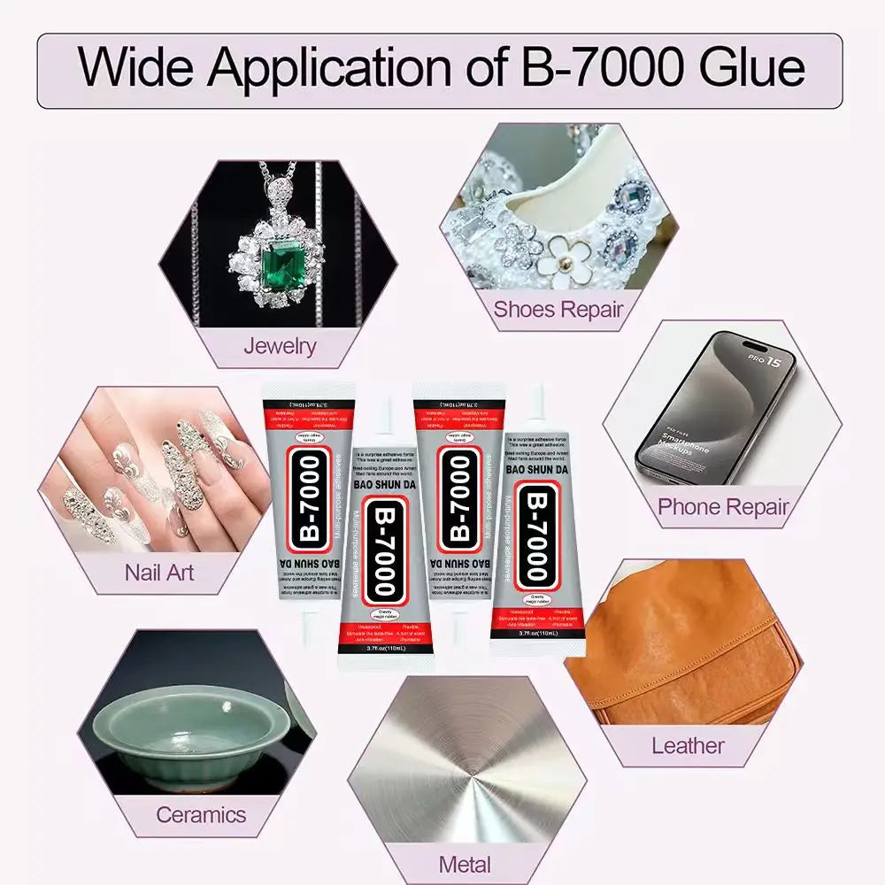B7000 Mobile Phone Screen High-Strength Waterproof Adhesive, Universal Phone Glass Bonding Agent, 15/25/50/110ml Fast B7000 Glue