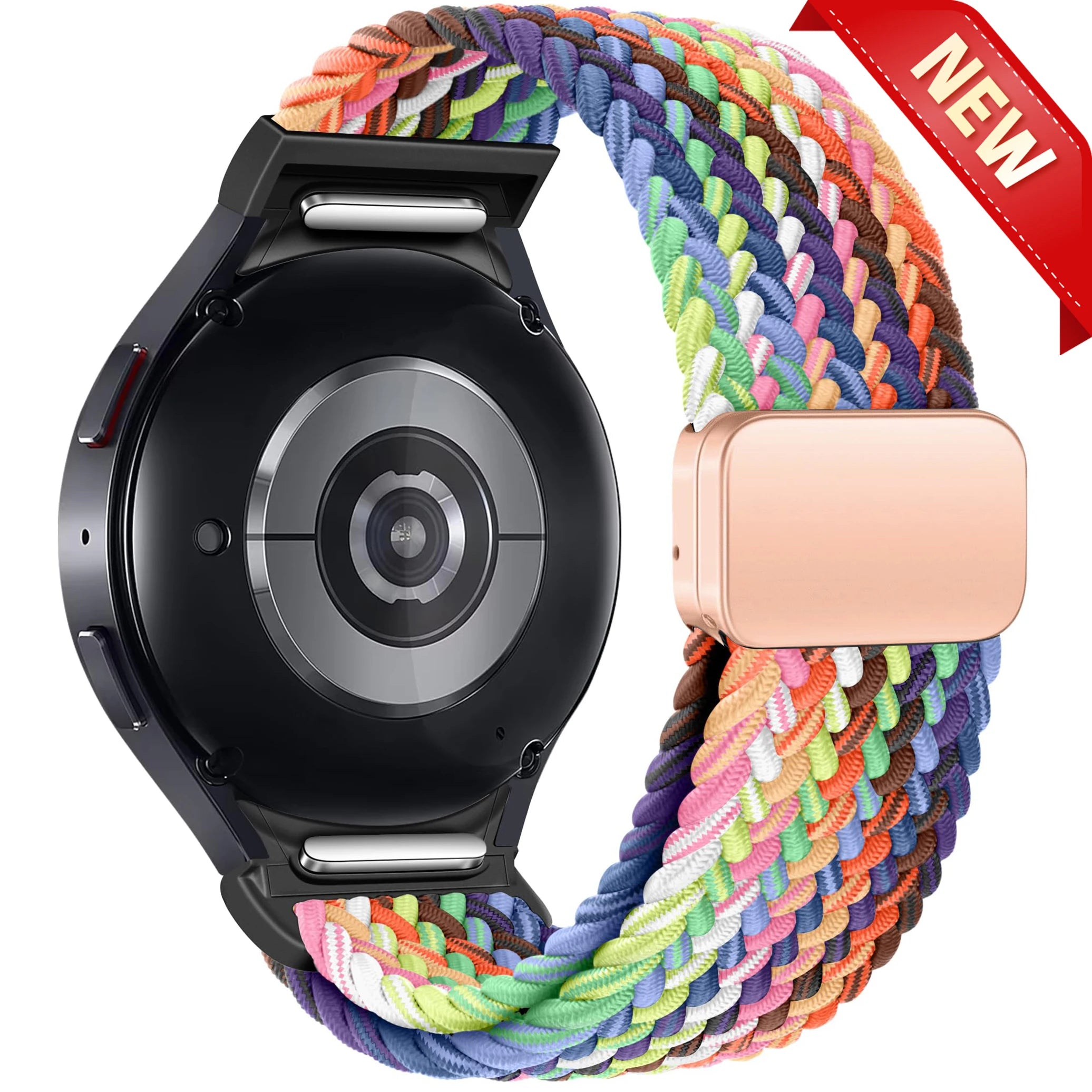 No Gaps Braided Band For Samsung Galaxy Watch 7 6 5 4 44mm 40mm/5 pro magnetic bracelet Galaxy watch6 watch4 classic 47 43 strap