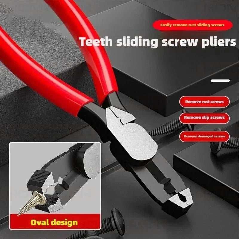6 Inch Slip Tooth Screw Pliers Universal Rusty Wire Screw Removal Pliers Carp Slip Wire Hand Tool for Auto Repair Hardware - PrimeNest