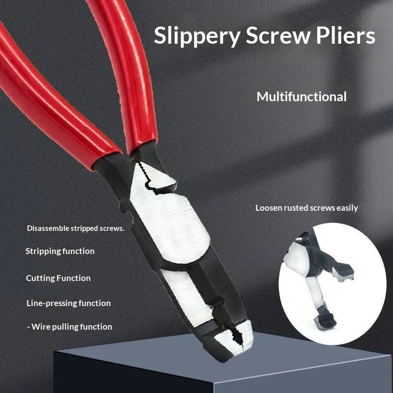6 Inch Slip Tooth Screw Pliers Universal Rusty Wire Screw Removal Pliers Carp Slip Wire Hand Tool for Auto Repair Hardware - PrimeNest