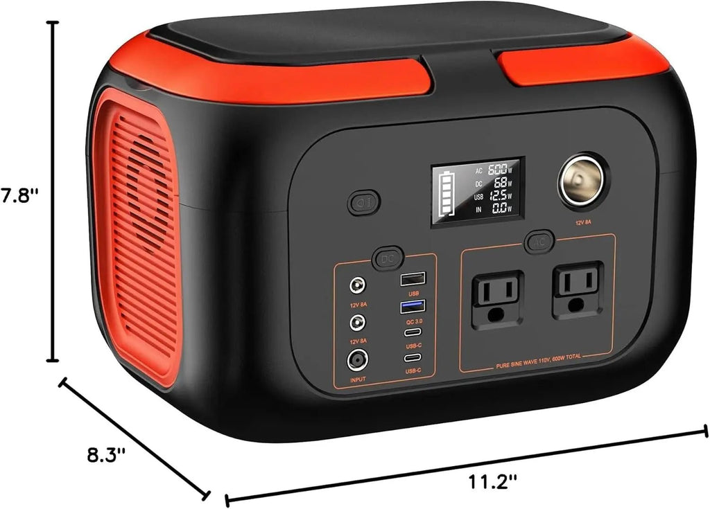 600W/300W/200W/120W Portable Power Station,110V AC Outlets Solar Generator Storage Energy Power Bank For Camping Travel RV Home - PrimeNest