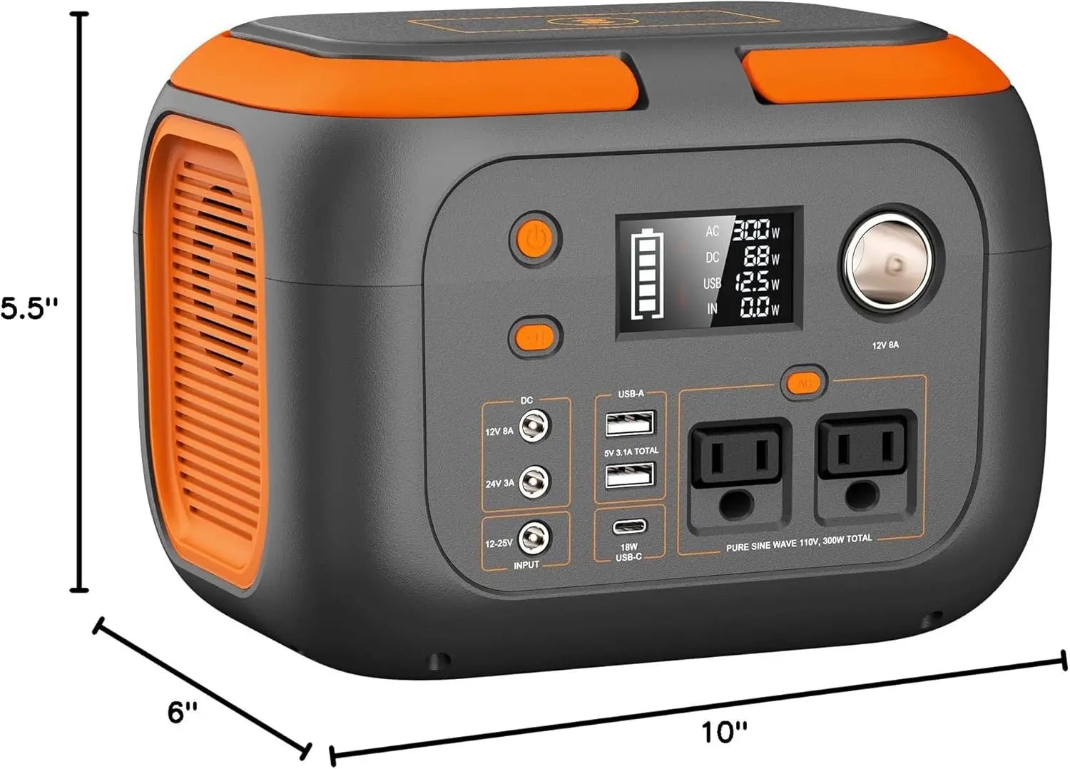 600W/300W/200W/120W Portable Power Station,110V AC Outlets Solar Generator Storage Energy Power Bank For Camping Travel RV Home - PrimeNest