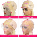 613 Honey Blonde 13x4 Lace Front Human Hair Wigs For Black Women Pre Plucked 13x6 360 Frontal Remy Brazilian Straight Wig 46inch - PrimeNest