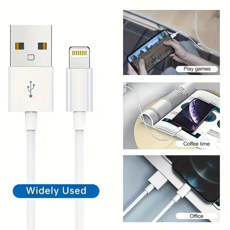 MFi Certified 1PC 3PCS USB A to LIghtning Charging TPE Cable for iPhone Charger Cord Compatible for iPhone 14 13 12 11 Pro Max