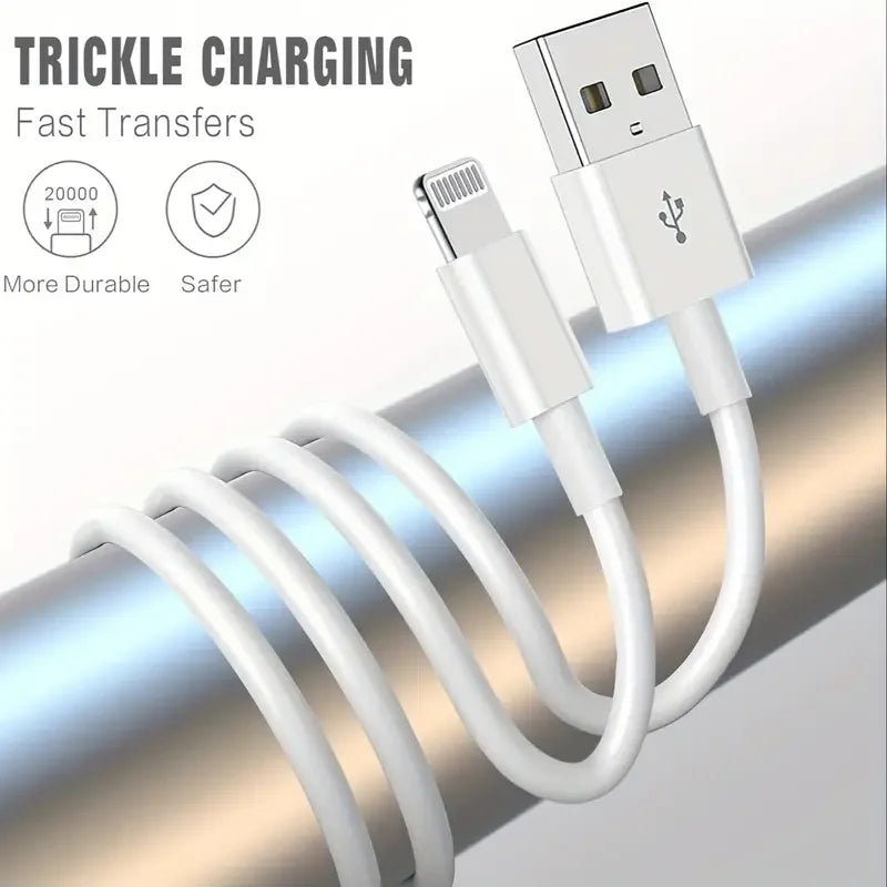MFi Certified 1PC 3PCS USB A to LIghtning Charging TPE Cable for iPhone Charger Cord Compatible for iPhone 14 13 12 11 Pro Max