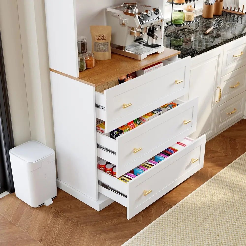 71 High White Wooden Bookshelf with Adjustable Shelves and Open Storage for Living Room or Office - PrimeNest
