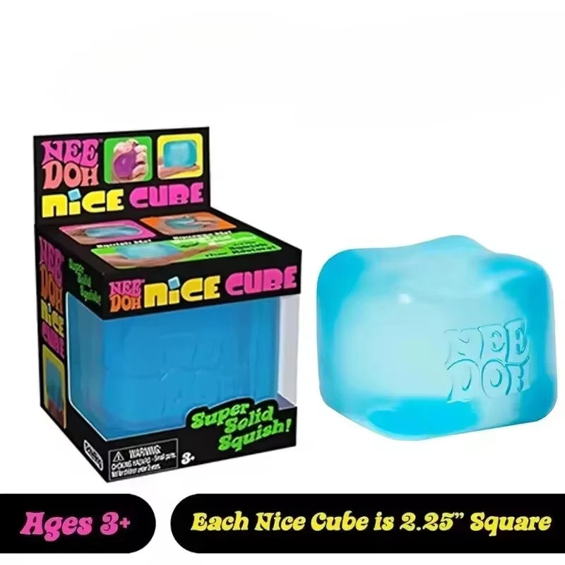 Trending Nee Doh Jellyfish & Cube Squish Toy, Soft Jelly Squeeze Stress Relief Fidget Toy, Sensory NeeDoh for Kids & Adults