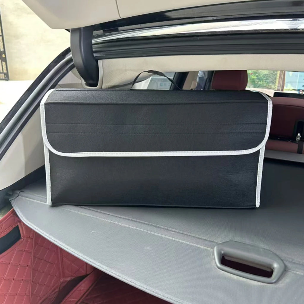 Large Anti Slip Compartment Boot Storage Organizer Tool Car Storage Bag Car Trunk Organizer Soft Felt Storage Box Accessories