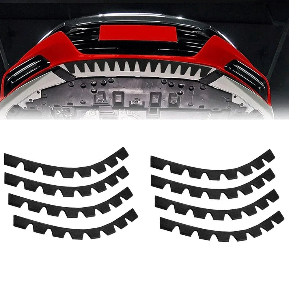 8x Car Bumper Guard Anti-Scratch Kit Scrape Protect Skid Plate DIY 35*2.8cm Automobile Front Lip Anti-collision Decorative Strip - PrimeNest