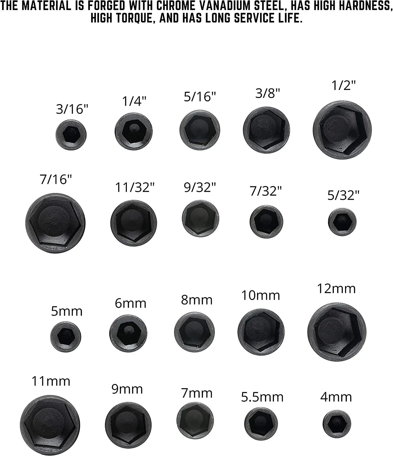 9pcs/set 5mm-13mm Hex Sockets Sleeve Nozzles Nut Driver Set Screwdriver Set Schroevendraaier Set Bits Sets Tools Socket Wrenches - PrimeNest
