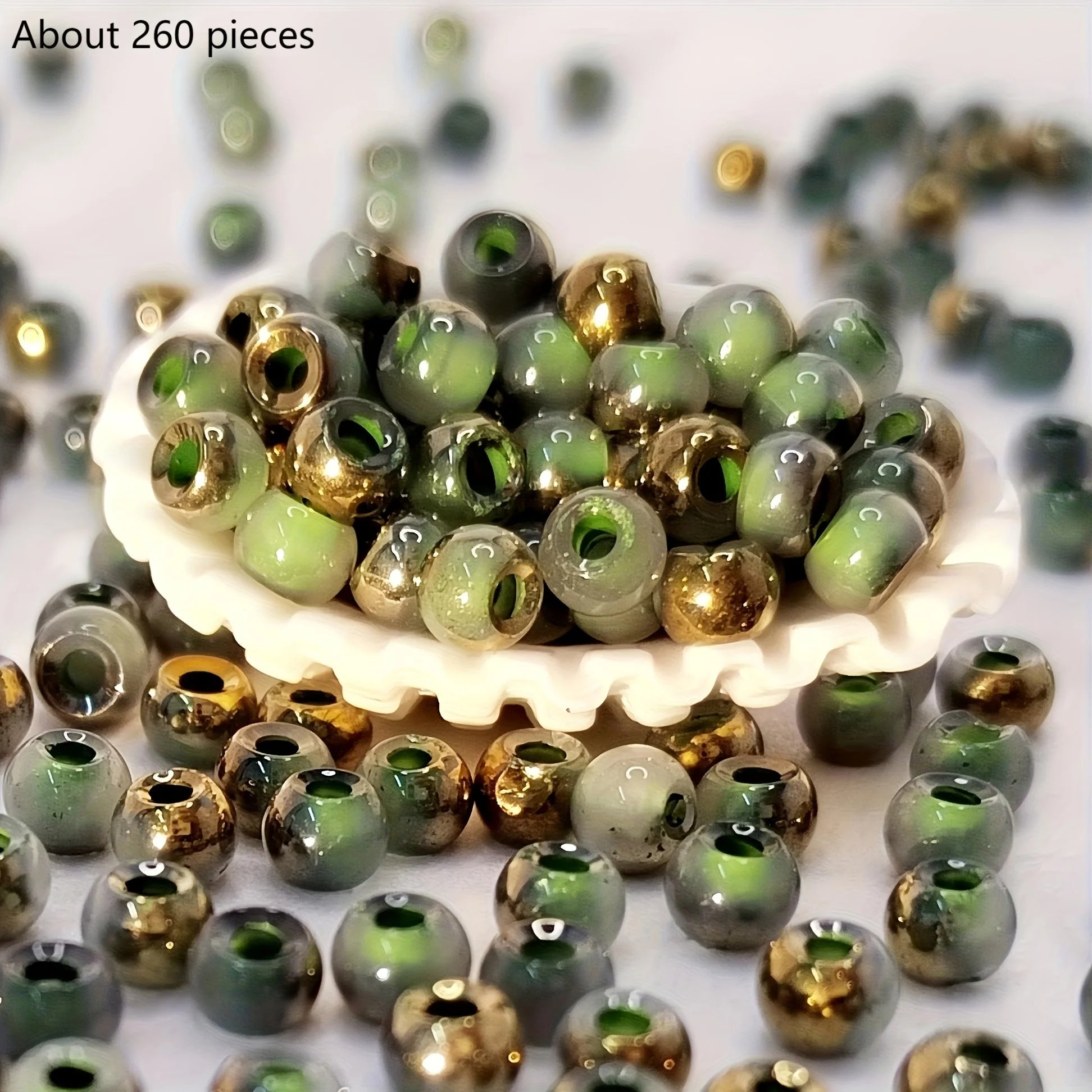 DIY handmade jewelry materials with round beads, colorful beading, accessories for making bracelets, earrings and necklaces
