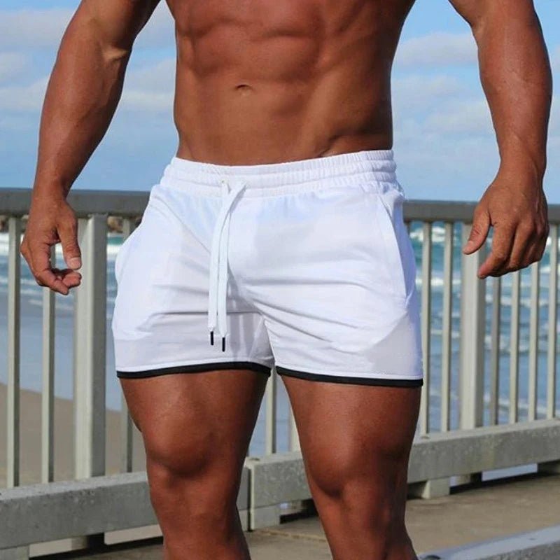 ADED Summer Men Sports Shorts Fitness Basketball Beach Pants Mesh Breathable Bodybuilding Gym Training Shorts Men's Sweatpants - PrimeNest