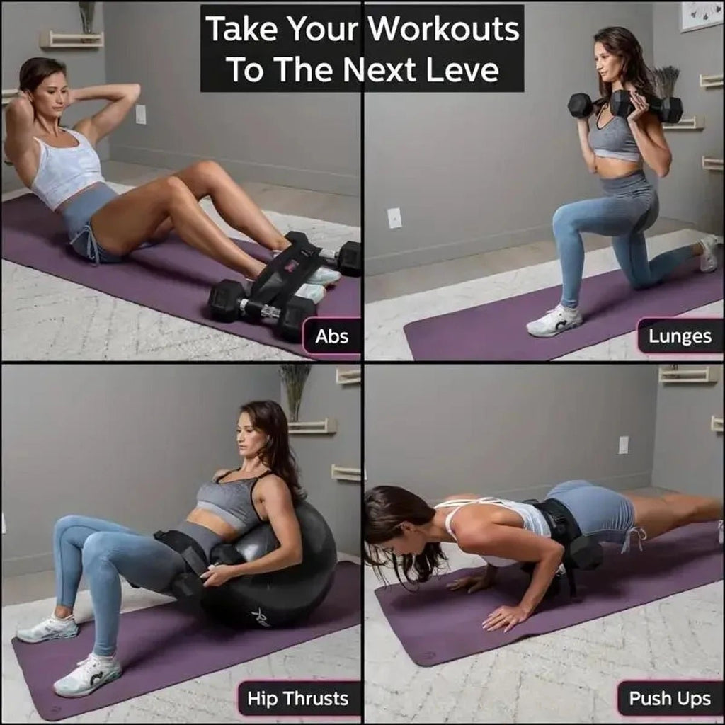 Adjustable Weighted Waist Belt, for Home Workouts, Dumbbell Training & Hip Shaping, Home Gym Fitness Equipment - PrimeNest