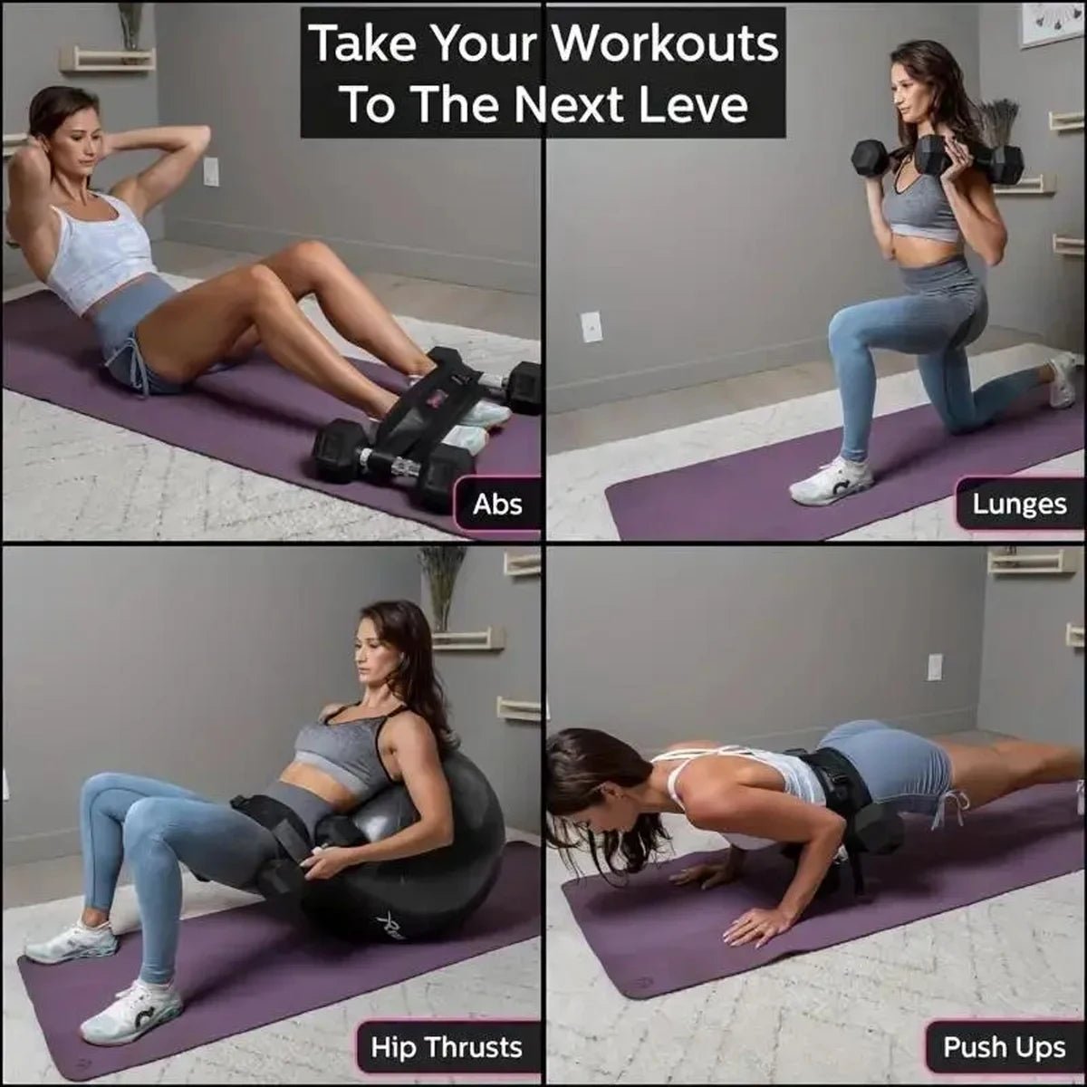 Adjustable Weighted Waist Belt, for Home Workouts, Dumbbell Training & Hip Shaping, Home Gym Fitness Equipment - PrimeNest