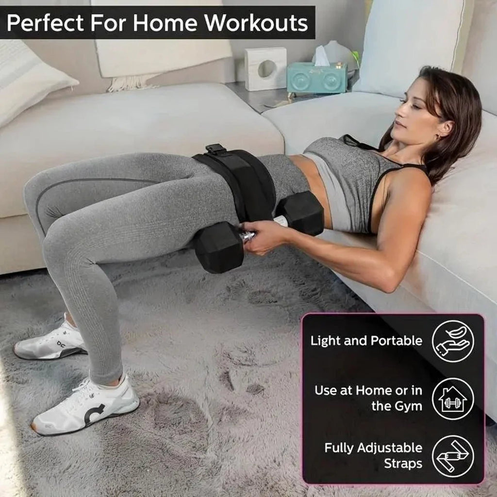 Adjustable Weighted Waist Belt, for Home Workouts, Dumbbell Training & Hip Shaping, Home Gym Fitness Equipment - PrimeNest