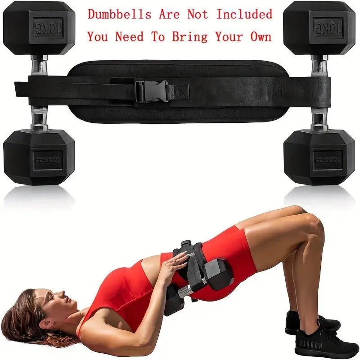 Adjustable Weighted Waist Belt, for Home Workouts, Dumbbell Training & Hip Shaping, Home Gym Fitness Equipment - PrimeNest