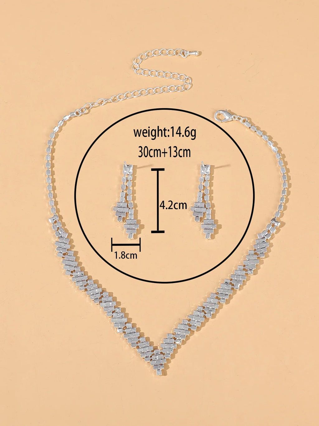 Advanced and versatile necklace, earring, bracelet, and jewelry set suitable for wedding, banquet, and party accessories - PrimeNest