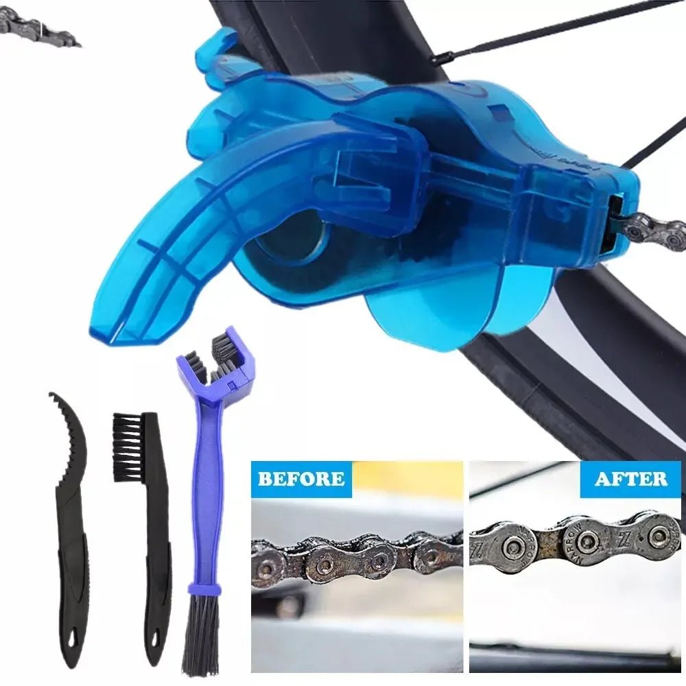 Bicycle Chain Cleaner Cycling Cleaning Kit Bike Wash Tool Set Bike Protection Oil Portable Outdoor Mountain Bicycle Repair Tools - PrimeNest