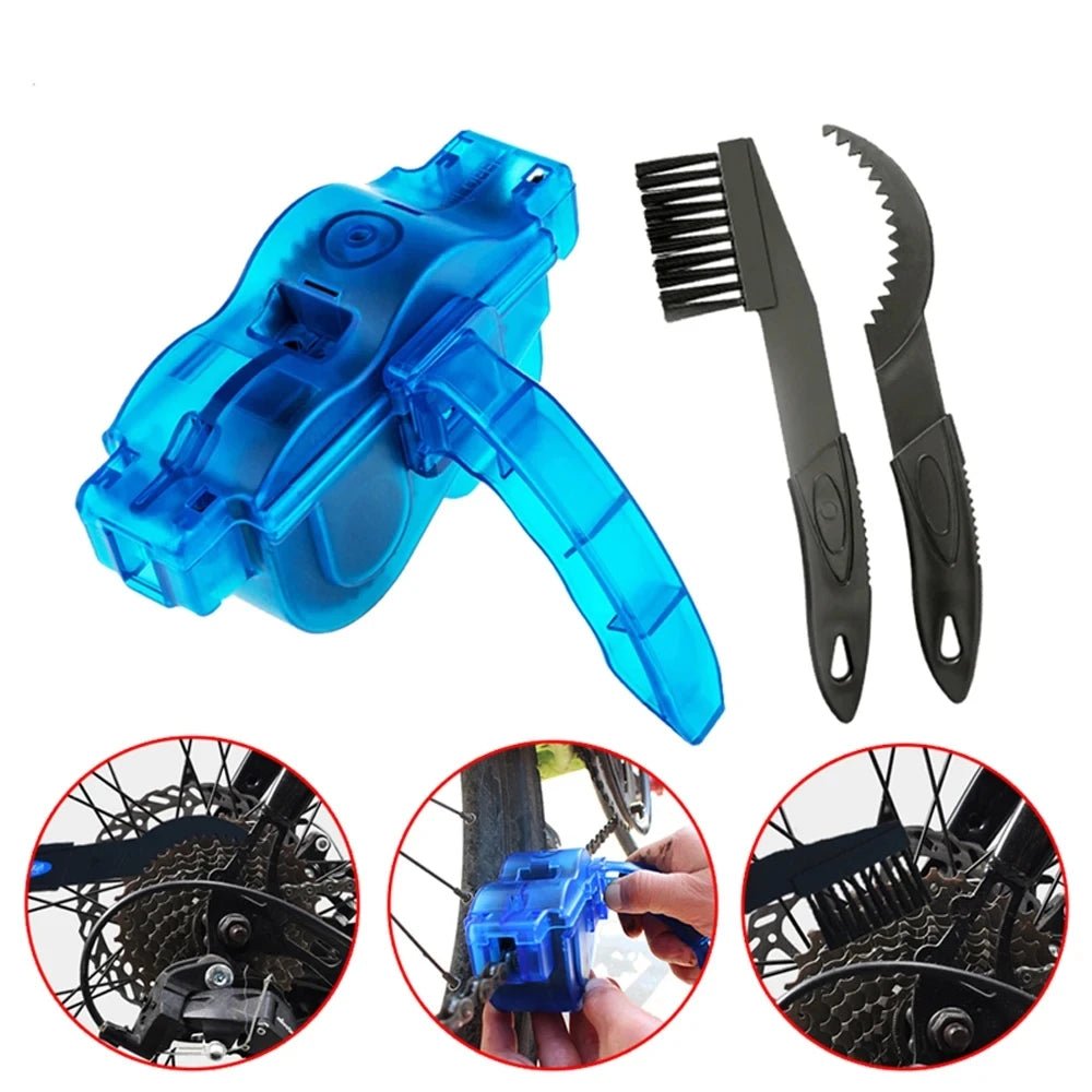 Bicycle Chain Cleaner Cycling Cleaning Kit Bike Wash Tool Set Bike Protection Oil Portable Outdoor Mountain Bicycle Repair Tools - PrimeNest