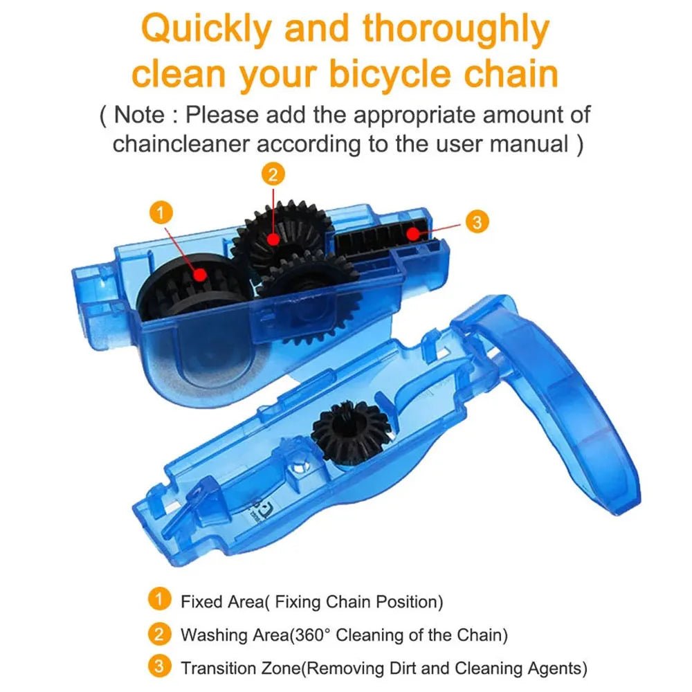 Bicycle Chain Cleaner Cycling Cleaning Kit Bike Wash Tool Set Bike Protection Oil Portable Outdoor Mountain Bicycle Repair Tools - PrimeNest