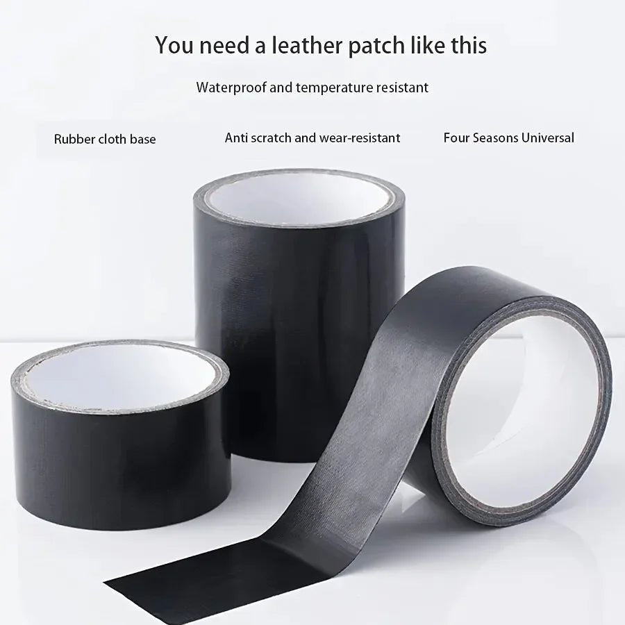 Black Cloth-based Tape for Leather Repair - Wear-resistant, Suitable for Cushion, Seat Sofa Leak & Damage Repair - PrimeNest