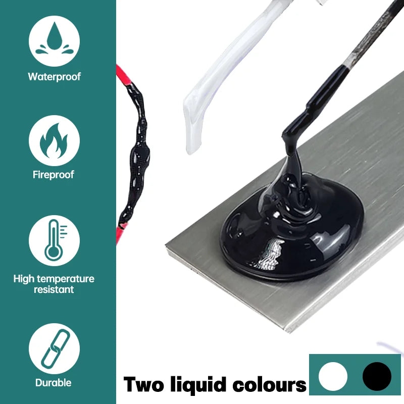 Liquid Electrical Tape Waterproof Insulation Paste Sealant Wire Cable Coat Fix Line Glue Repair Glue Insulation Glue 15~300ml