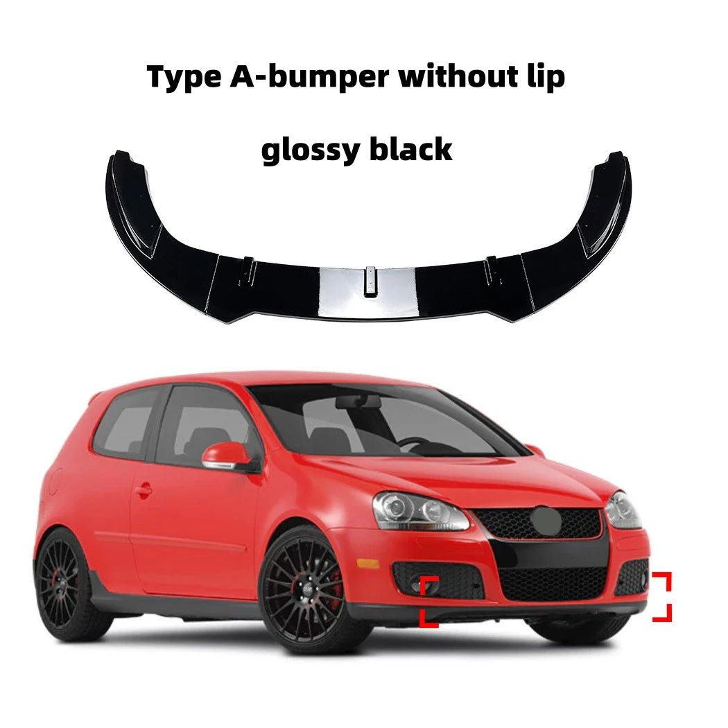 Car Front Bumper Lip Spoiler For VW Golf 5 MK5 GTI Jetta MK5 GLI 2003-2009 Diffuser Splitter Body Kit Lower Bumper Protector - PrimeNest