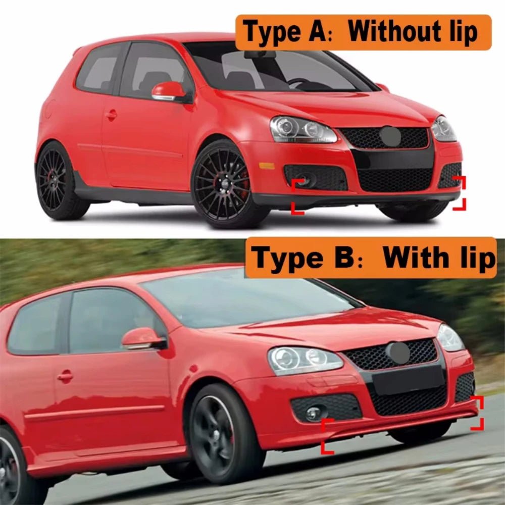 Car Front Bumper Lip Spoiler For VW Golf 5 MK5 GTI Jetta MK5 GLI 2003-2009 Diffuser Splitter Body Kit Lower Bumper Protector - PrimeNest