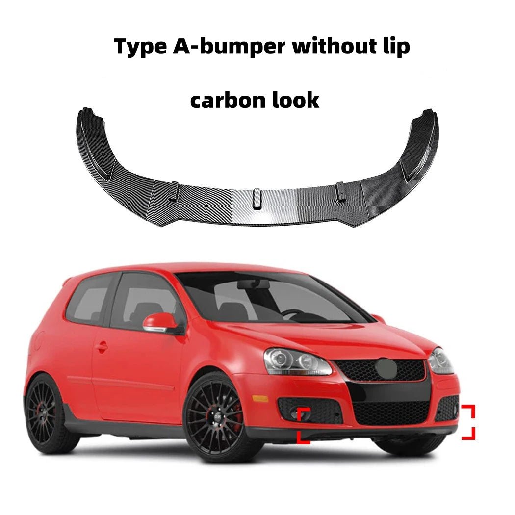 Car Front Bumper Lip Spoiler For VW Golf 5 MK5 GTI Jetta MK5 GLI 2003-2009 Diffuser Splitter Body Kit Lower Bumper Protector - PrimeNest