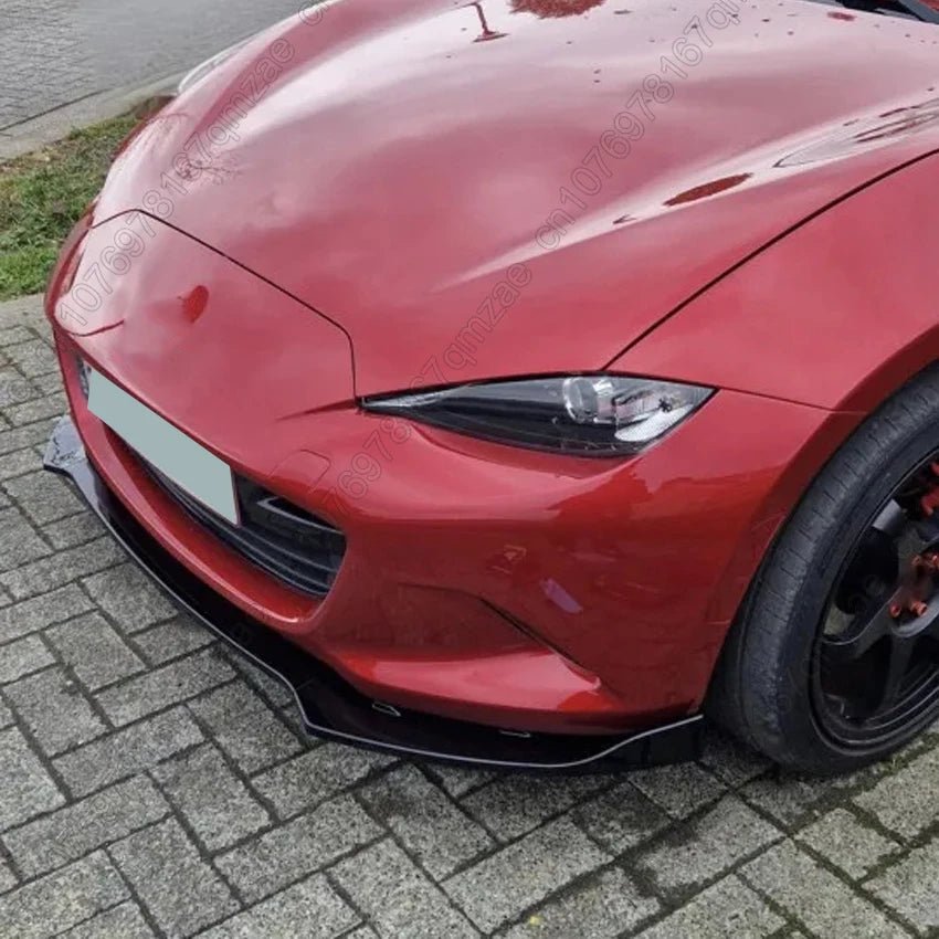 Car Front Bumper Spoiler Lip For Mazda MX-5 MX5 Miata ND 2-Door 2016-2025 Bumper Splitter Exterior Accessories Protector Kits - PrimeNest