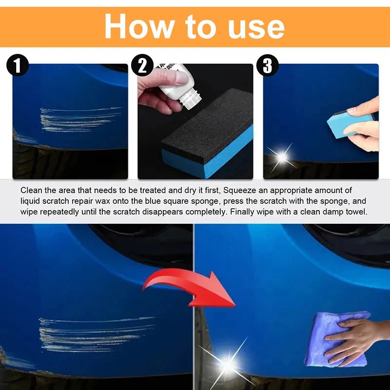 Car Scratch Remover Paint Care Tools Auto Swirl Remover Scratches Repair Polishing Auto Body Grinding Compound Anti Scratch Wax - PrimeNest