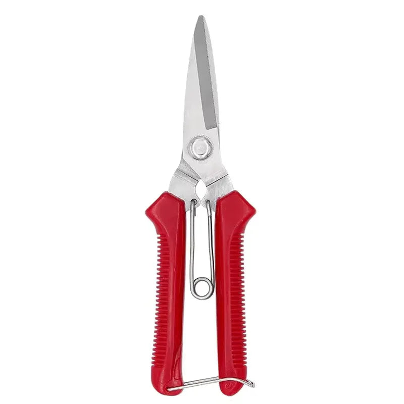 1/2PCS Straight Head Pruning Shears Non-slip HandleStainless Steel Outils Manuels Household Bonsai Garden Scissors Pruing Shear