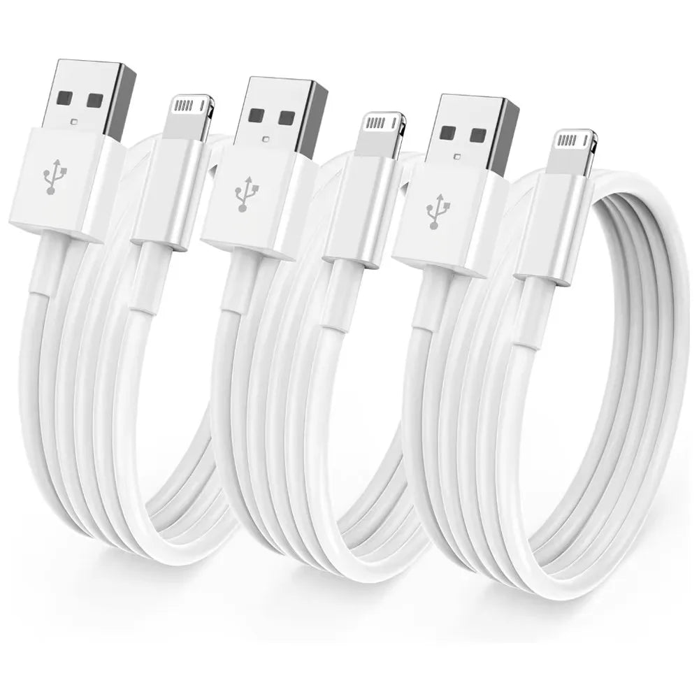 MFi Certified 1PC 3PCS USB A to LIghtning Charging TPE Cable for iPhone Charger Cord Compatible for iPhone 14 13 12 11 Pro Max