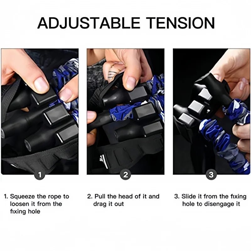 Chest Expander Resistance Band Elastic Pull Rope Strength Trainer Home Gym Fitness Equipment Adjustable Dumbbell Chest Developer - PrimeNest