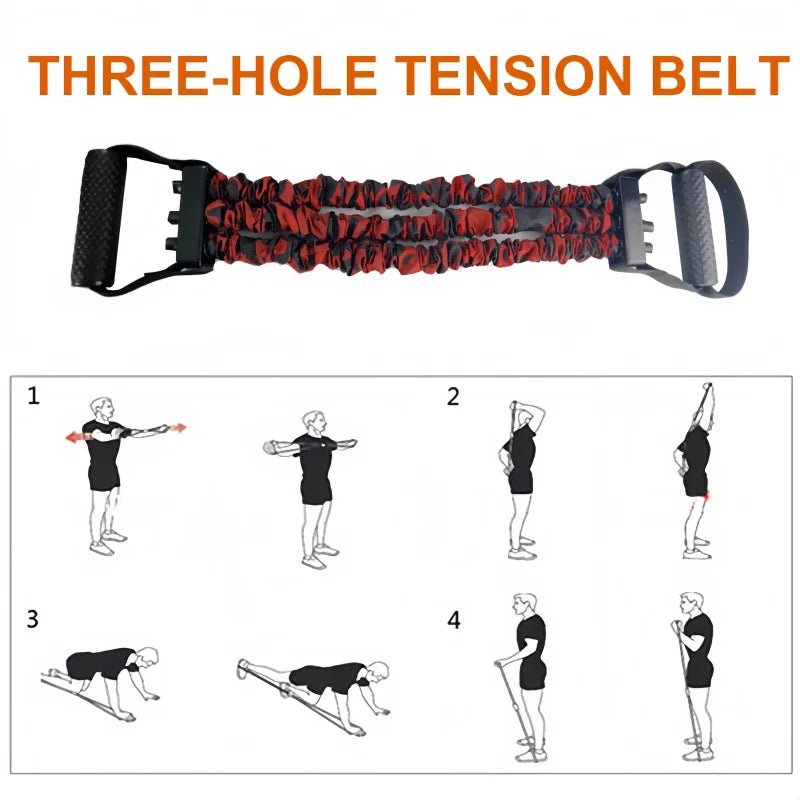 Chest Expander Resistance Band Elastic Pull Rope Strength Trainer Home Gym Fitness Equipment Adjustable Dumbbell Chest Developer - PrimeNest