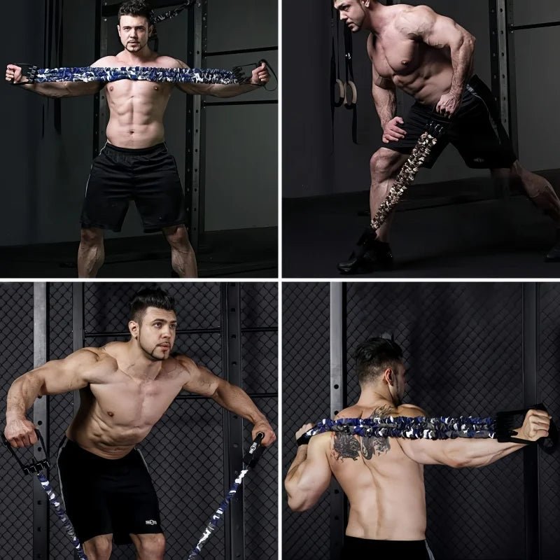 Chest Expander Resistance Band Elastic Pull Rope Strength Trainer Home Gym Fitness Equipment Adjustable Dumbbell Chest Developer - PrimeNest