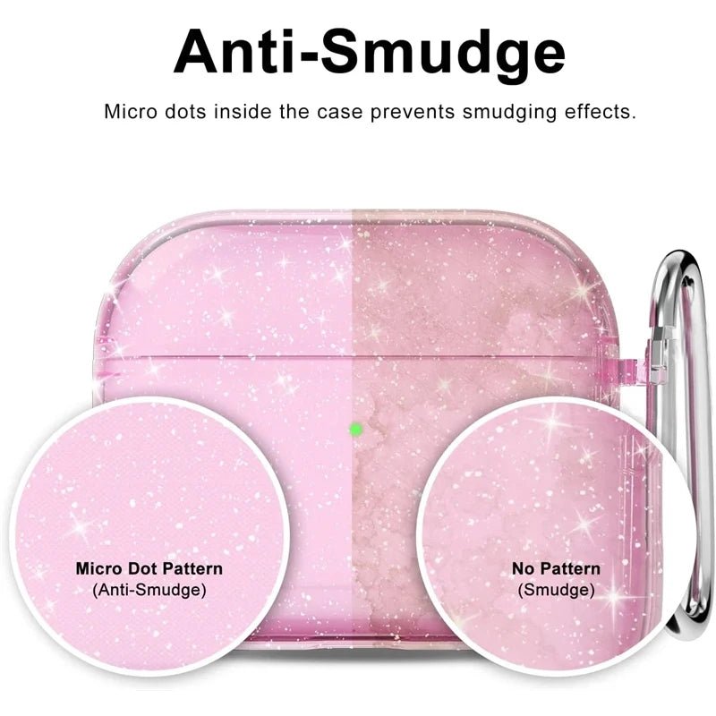 Clearance_Bling Glitter Soft TPU Earphone Case for Airpods 4 2024 Pro 2 2nd Generation Air Pods 3 1 3rd Gen Cover with Keychain - PrimeNest