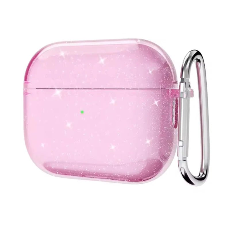 Clearance_Bling Glitter Soft TPU Earphone Case for Airpods 4 2024 Pro 2 2nd Generation Air Pods 3 1 3rd Gen Cover with Keychain - PrimeNest